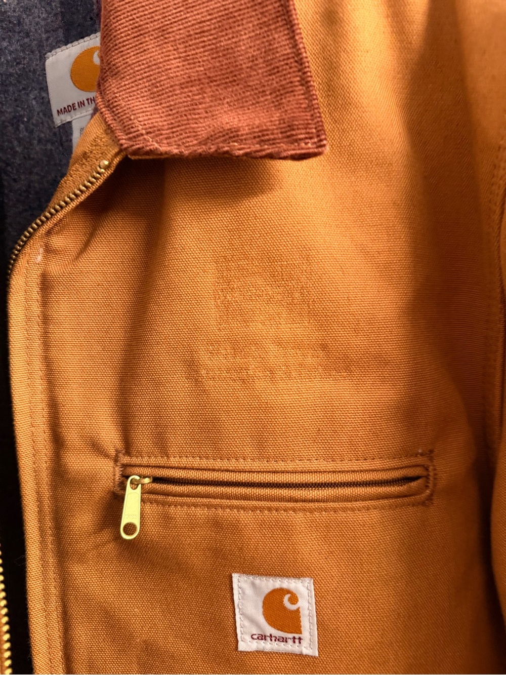 Carhartt J001 BRN Detroit Jacket - Picture 4 of 8